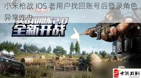 小米枪战 IOS 老用户找回账号后登录角色异常咋办