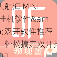 大航海 MINI 挂机软件&双开软件推荐，轻松搞定双开挂机？