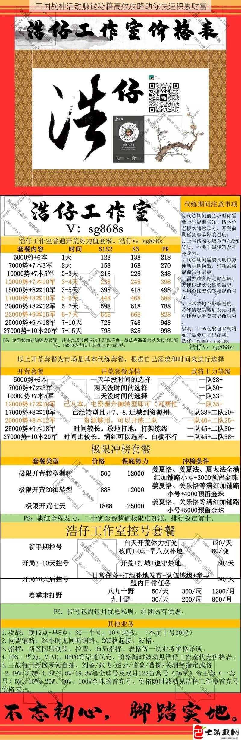 三国战神活动赚钱秘籍高效攻略助你快速积累财富